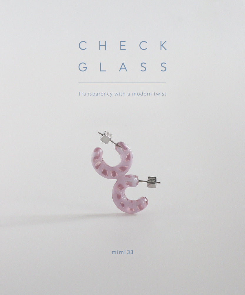 【CHECK GLASS】透明感にモダンなひとクセ