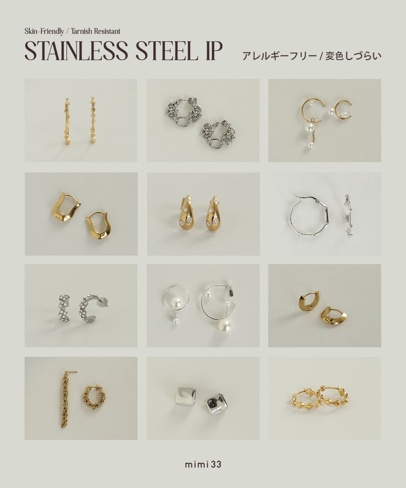 【アレルギーフリー/変色しづらい】注目の “ステンレスIP” 素材