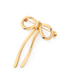 Metal ribbon brooch