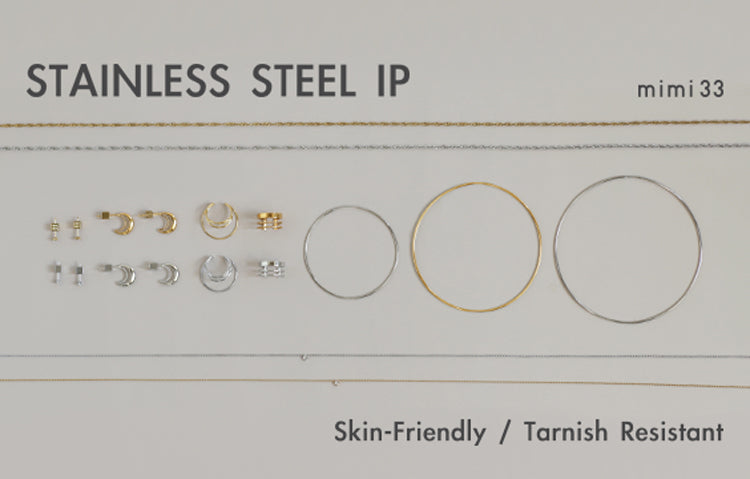 【アレルギーフリー/変色しづらい】注目の “ステンレスIP” 素材