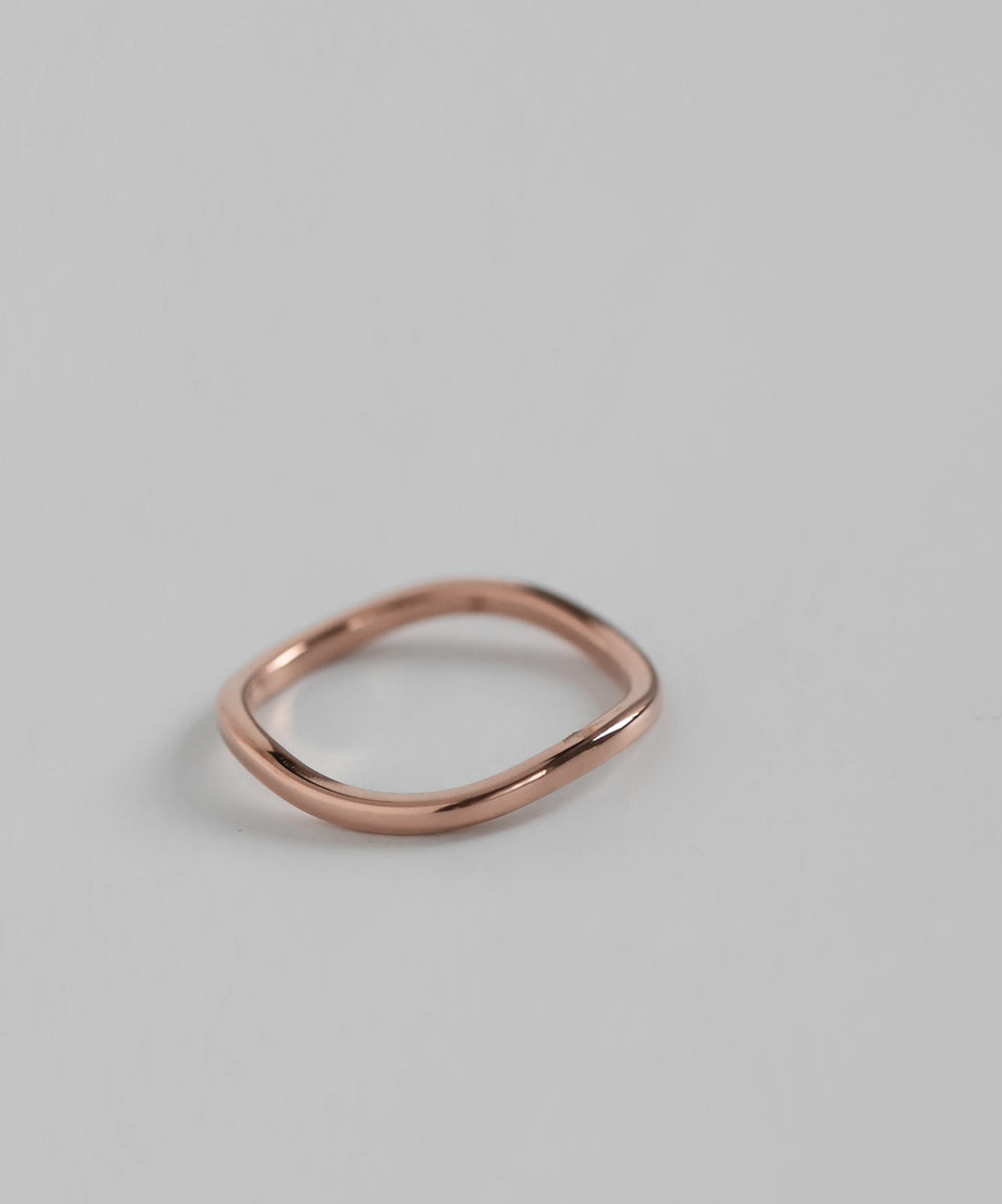 mimi33】【ステンレス】ニュアンスラインリング[Basic