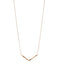 Toile V-Shaped Necklace