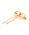 Metal ribbon brooch