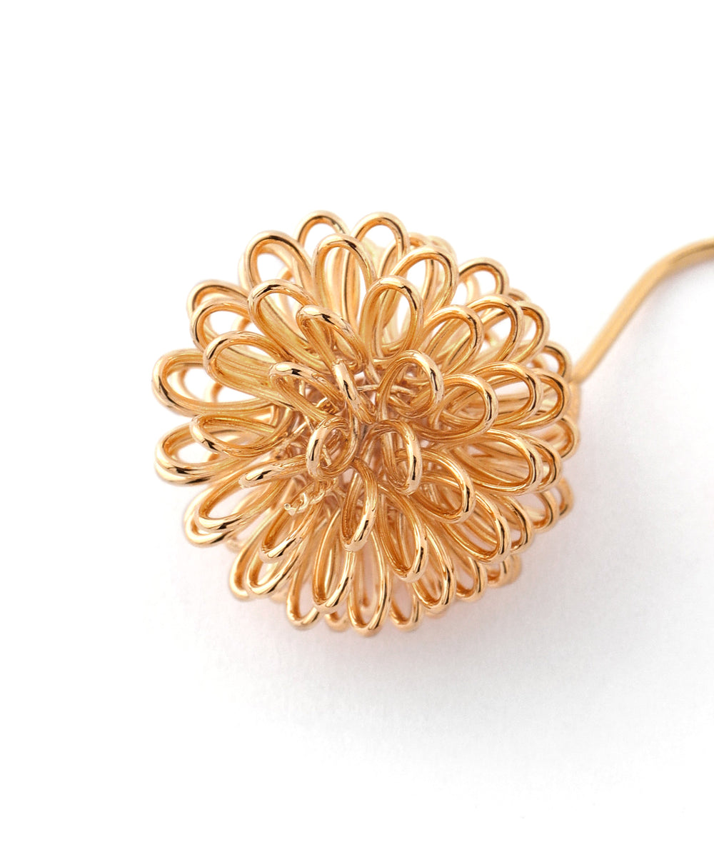 ANEMONE】ポンポンフラワーのフックピアス｜SANPO ONLINE(サンポー