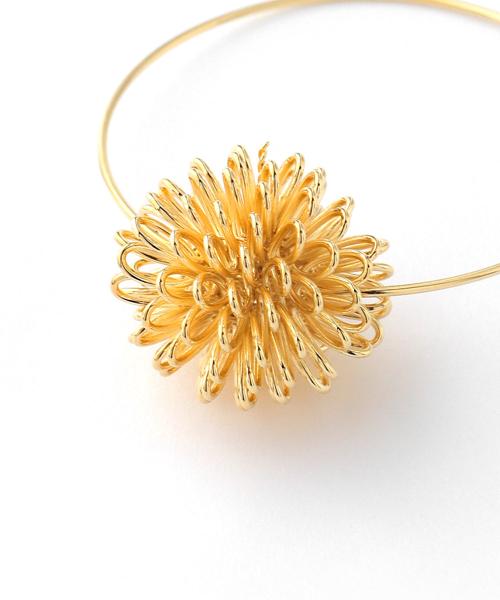 ANEMONE】ポンポンフラワーのフープピアス｜SANPO ONLINE(サンポー