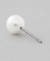 Pearl x Pom Pom Flower Back-Catch Earrings