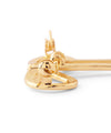 Metal ribbon brooch
