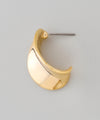 Metal Plate Curl Earrings