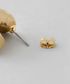 Metal Plate Curl Earrings