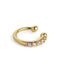 Beaded line ear cuff