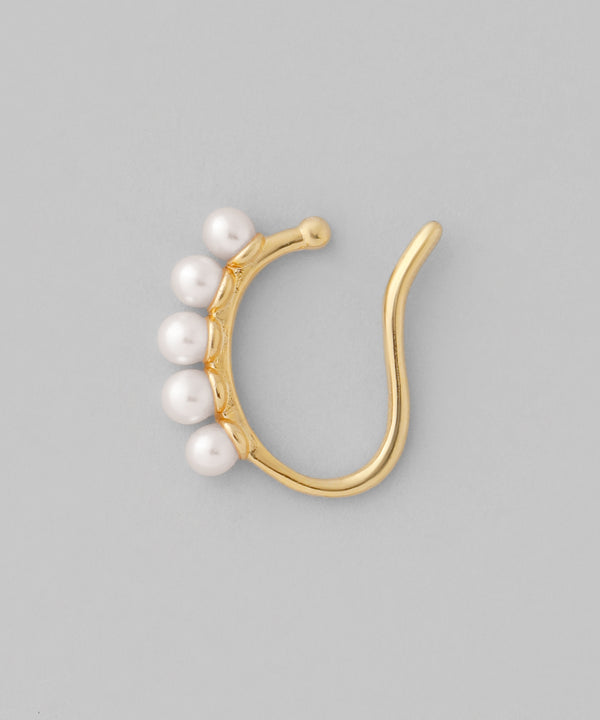 連なりパールイヤーカフ