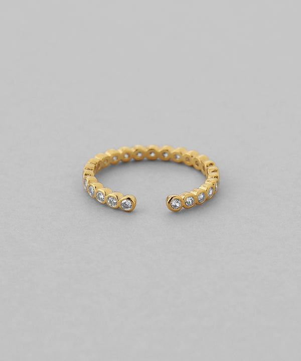 ビジューラインイヤーカフ