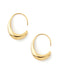 Drop Metal Curl Earrings
