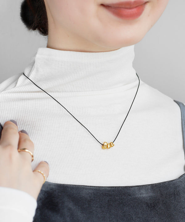 Metal Seed Cord Necklace