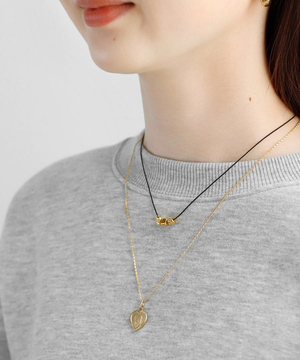 Metal Seed Cord Necklace