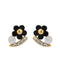 フラワー×ビジューピアス