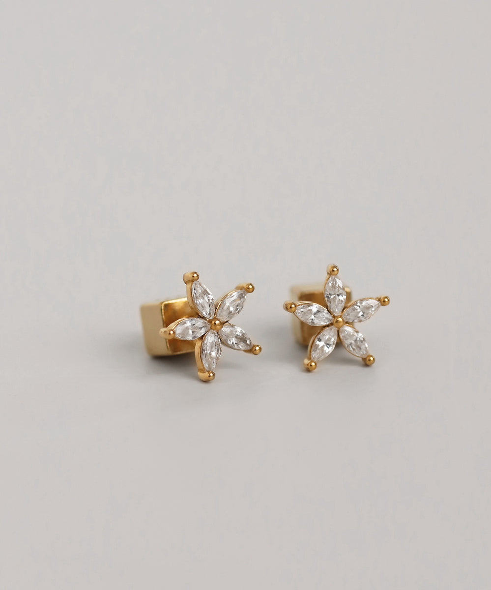 ミミ商品 mimi33】ビジューアシメピアス[Sheerchic]｜アネモネ・シエナロゼ