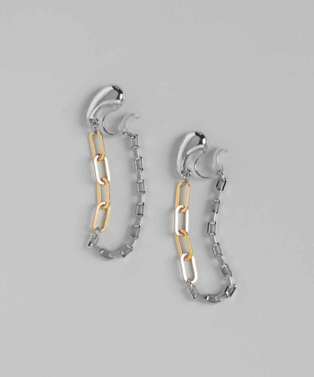 mimi33】コンビカラーチェーンイヤリング[Ownideal]｜SANPO ONLINE