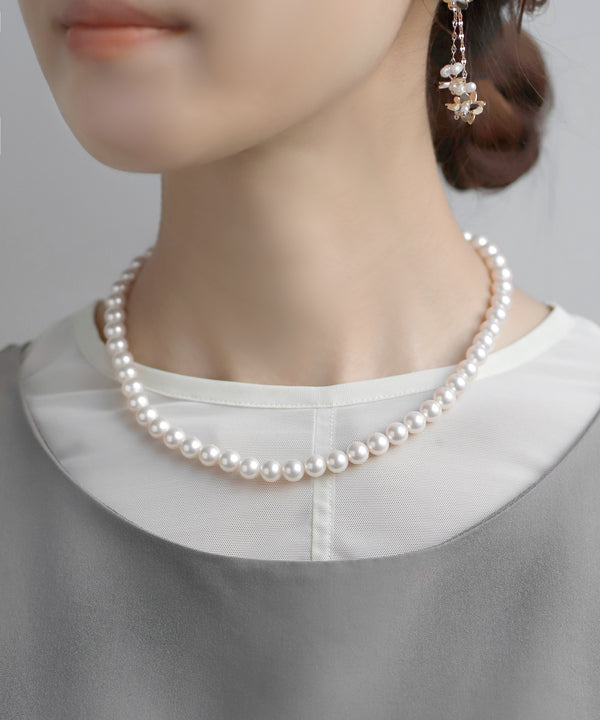 貝パールネックレス
