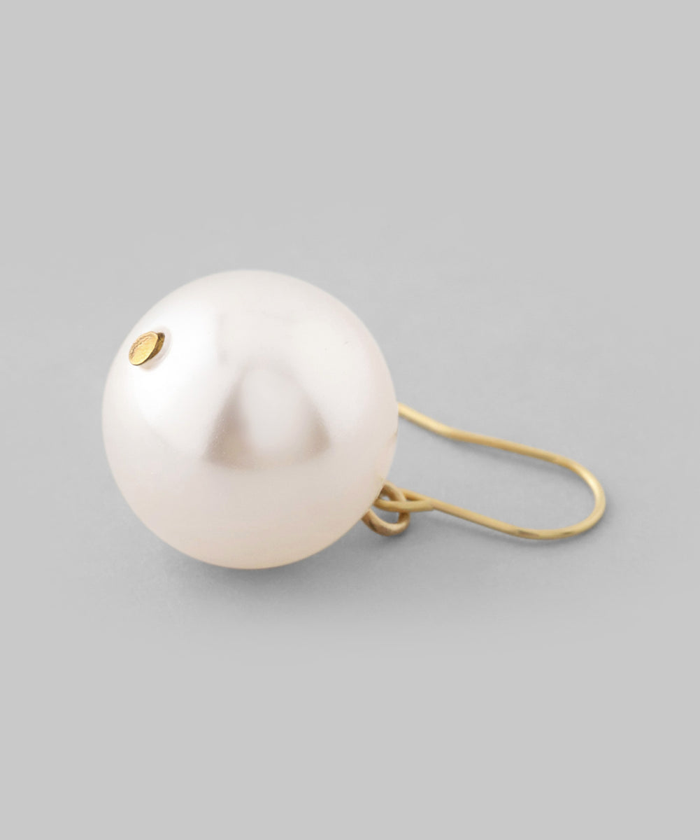 ANEMONE】パールフックピアス[K18ポスト]｜アネモネ・シエナロゼ