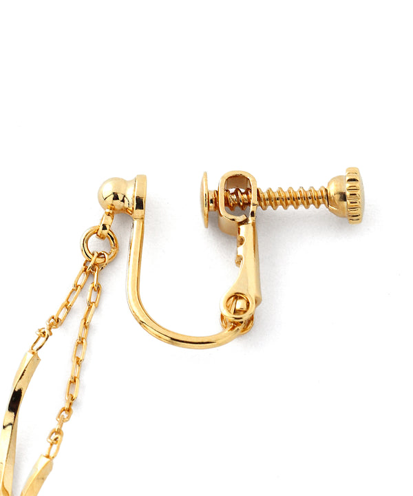 ダブルウェーブラインイヤリング