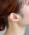 Beaded and Metal Sphere Ear Cuffs (Set of 2)
