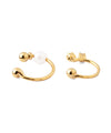 Pearl and Beaded Ear Cuffs (Set of 2)