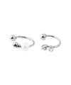 Pearl and Beaded Ear Cuffs (Set of 2)