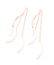 American earrings with swaying twisted lines