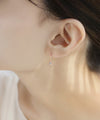 ビジューボールのフックピアス