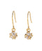 Jeweled ball hook earrings