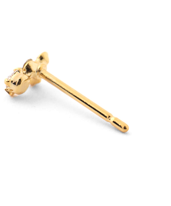 ビジューアシメピアス