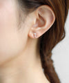 パール×サークルミニピアス