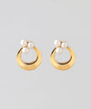 パール×サークルミニピアス