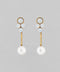 ビジュー×パールバックキャッチピアス