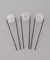 Aurora Glass U-shaped Pins (Set of 3)