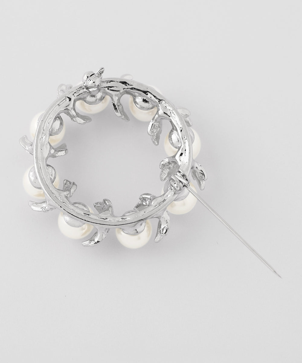 ANEMONE】パール×リーフサークルブローチ｜SANPO ONLINE