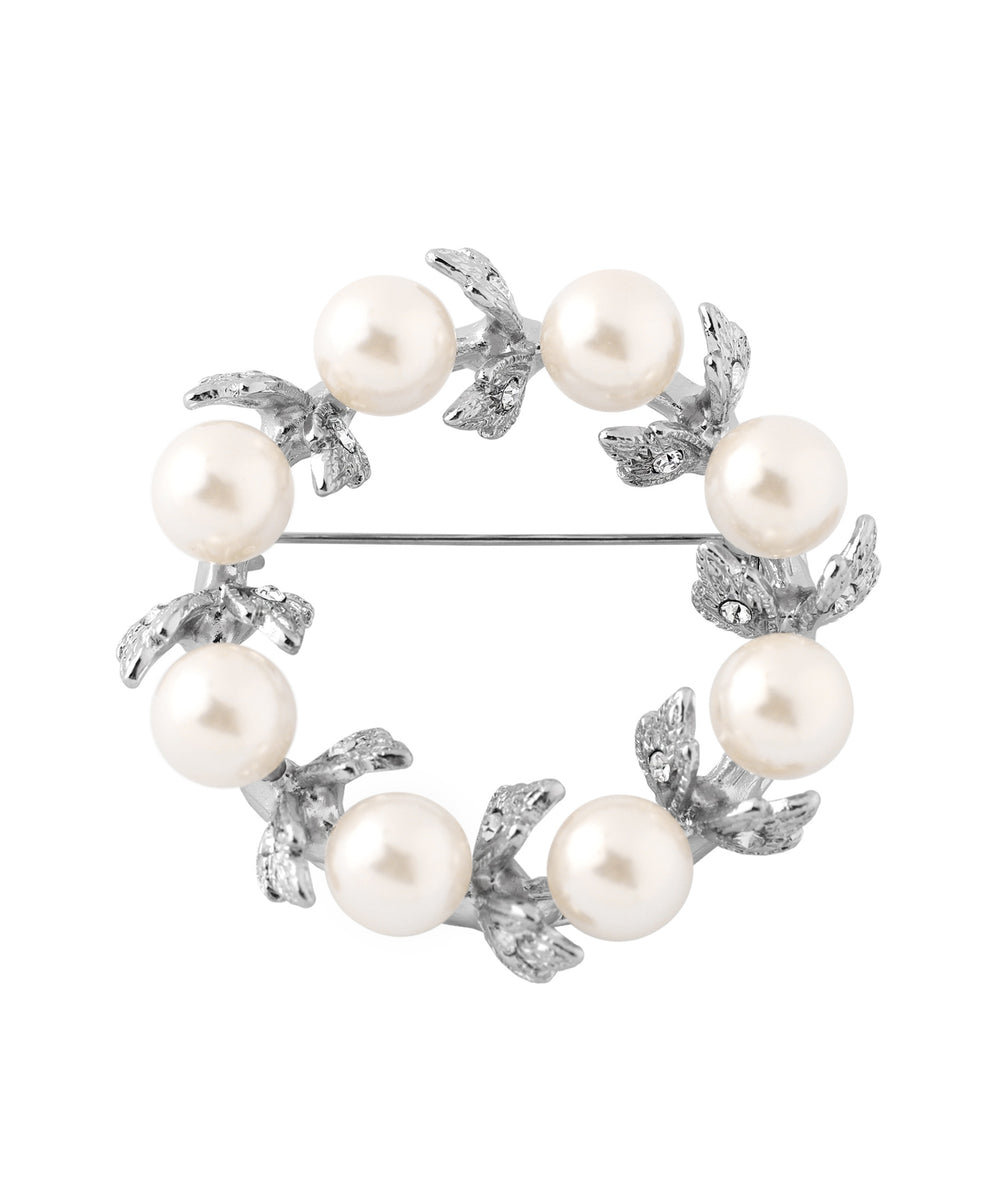 ANEMONE】パール×リーフサークルブローチ｜SANPO ONLINE