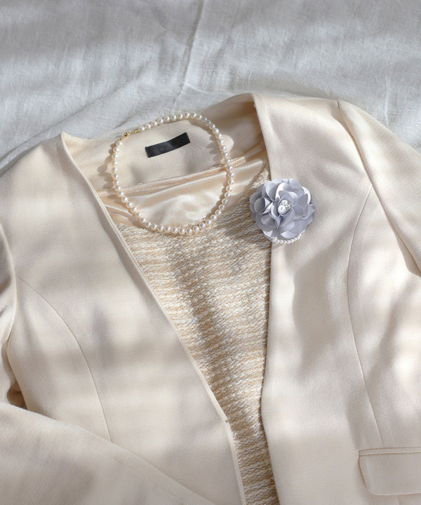 パールポイントフラワーコサージュ