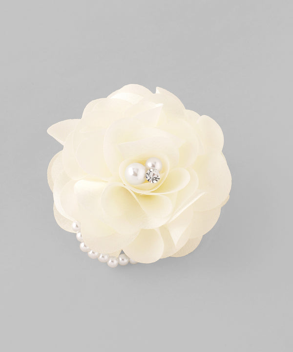 パールポイントフラワーコサージュ