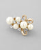 パール×ビジューミニブローチ