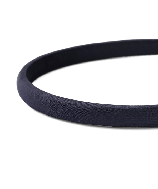 サテン調スリムカチューシャ