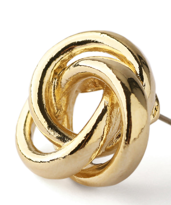 3連クロスサークルピアス