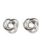 Triple Cross Circle Earrings