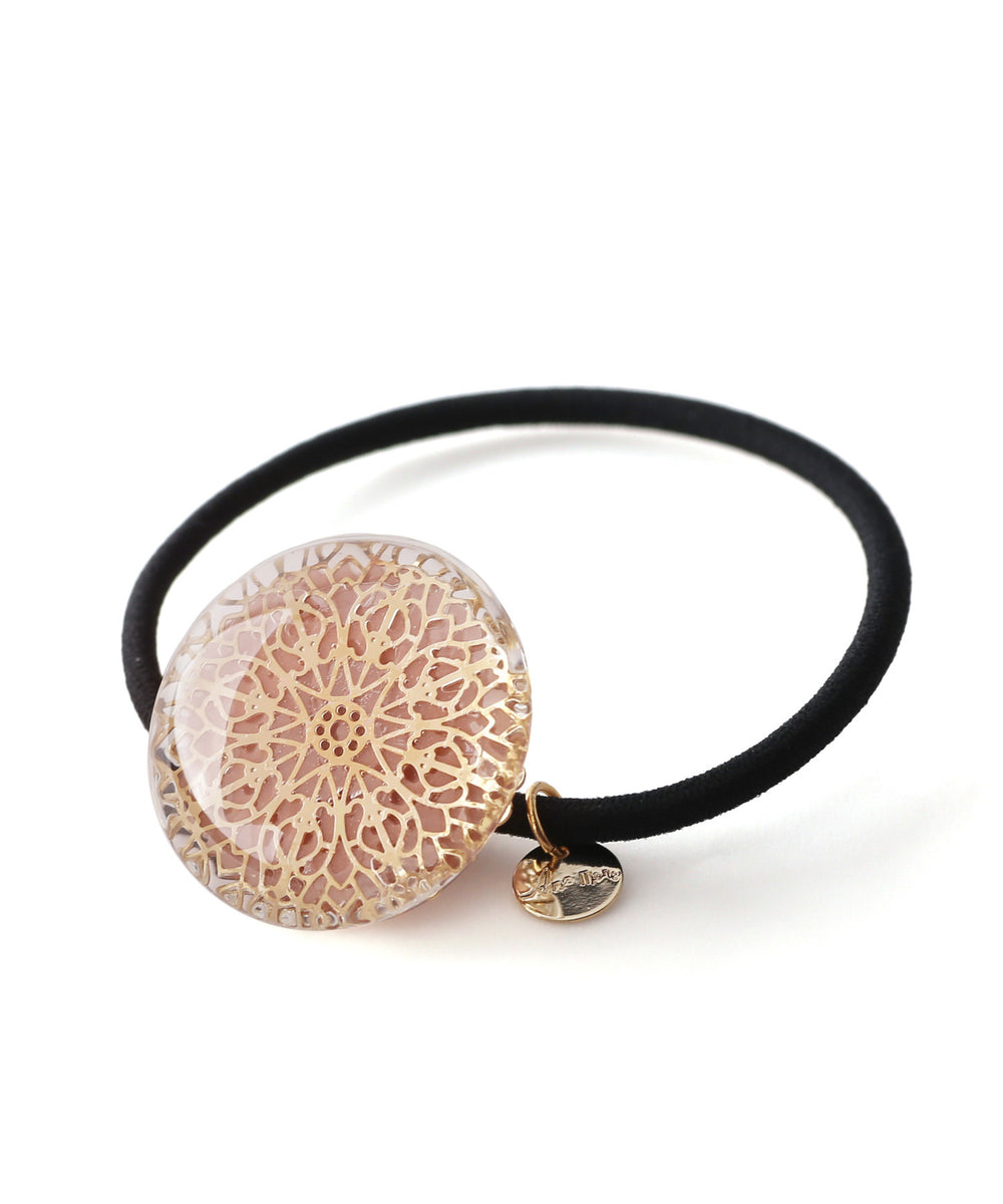 ANEMONE】透かしレースモチーフを閉じ込めたクリアヘアゴム｜SANPO