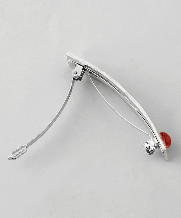 陶器風ポイントバレッタ