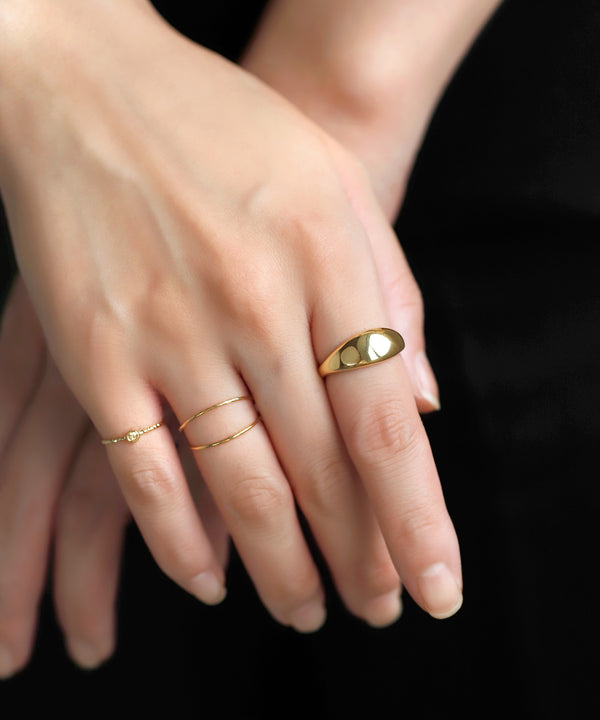 シンプルメタルリング