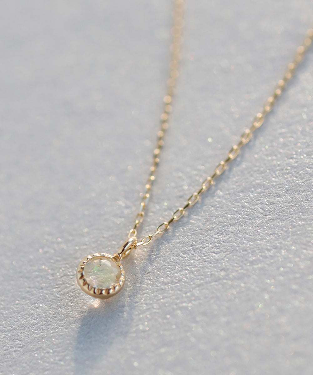 mimi33】オパールネックレス[K10][Basic]｜アネモネ・シエナロゼ