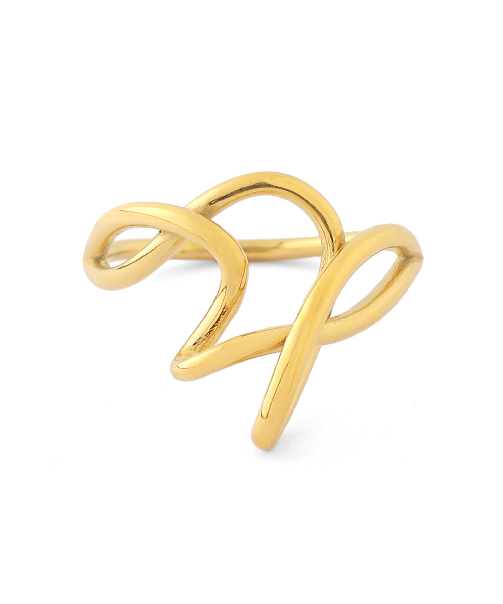 ANEMONE】【ステンレス】ニュアンスラインリング｜アネモネ