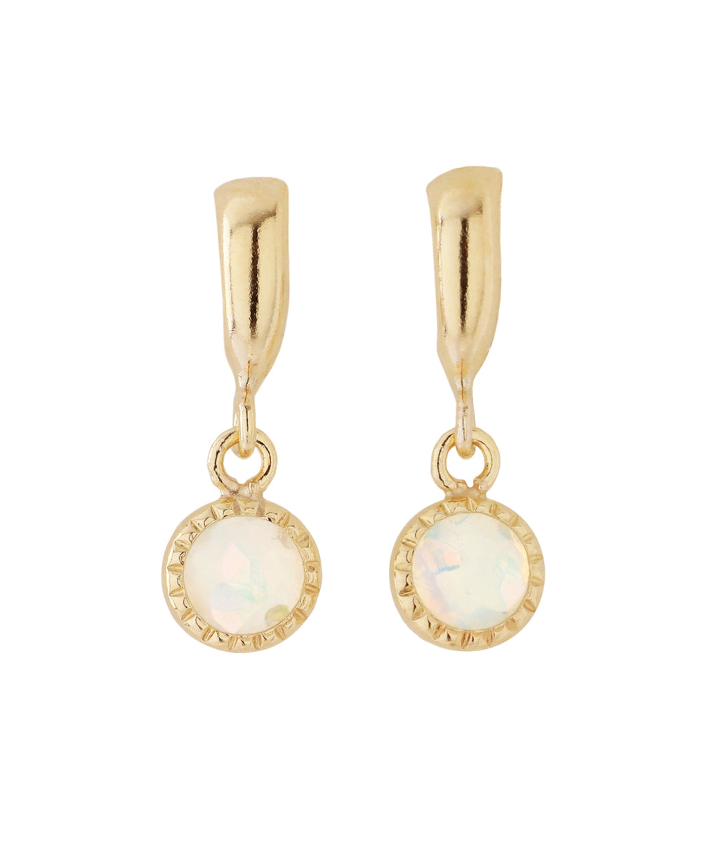 mimi33】オパールピアス[K10][Basic]｜アネモネ・シエナロゼ・ミミサン